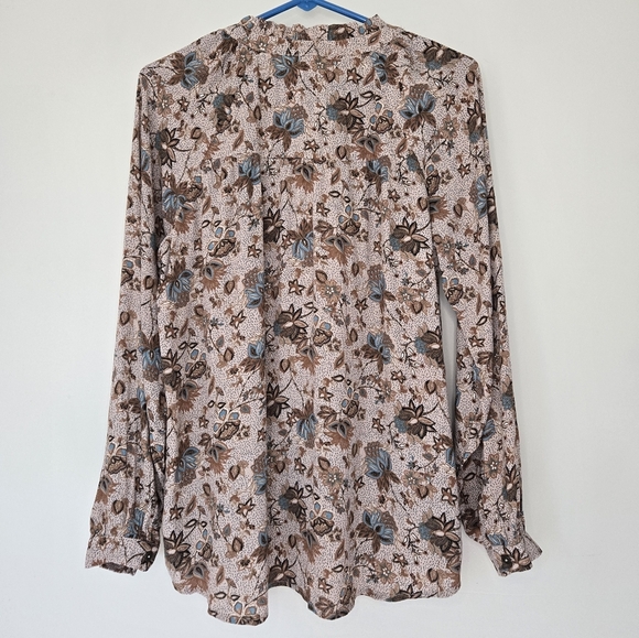 NWT Mason & Belle Vintage Floral Button Down Tunic Top Blouse Small - Picture 4 of 6